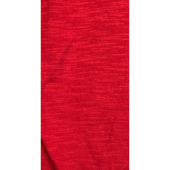 Catherines Christmas Snowman Shirt Womens 1X Red 3/4 Sleeves Presents Red Bird - Picture 8 of 8